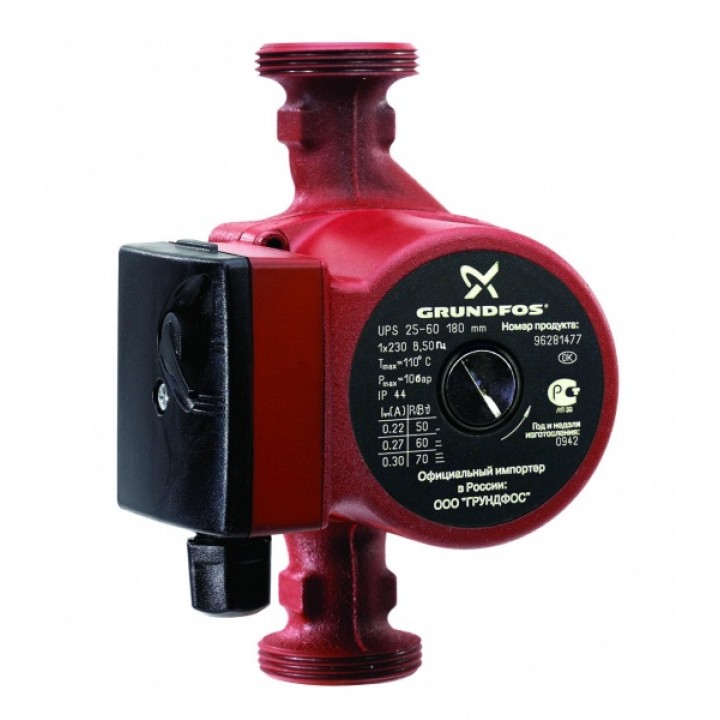 Циркуляционный насос Grundfos UPS 25-60 180 Циркуляционный насос Grundfos UPS 25-60 180